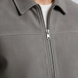 Veste en Daim Grise pour Hommes – Veste Casual Moderne