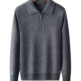 Pull Gstaad en Cachemire avec demi-fermeture éclair
