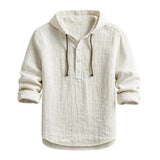 Adam – Chemise en lin avec capuche