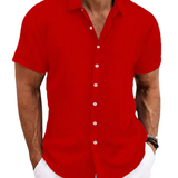 Chemise Casual à Manches Courtes