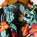 Chemise à Manches Courtes à Fleurs pour Hommes