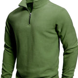 Sweater à manches longues avec fermeture éclair