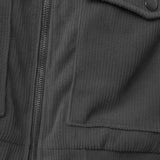 Veste en Velours Côtelé pour Homme – Grise