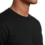 T-shirt Slim-Fit pour Homme en Couleur Noire