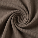 Pull homme à demi-zip et col montant – Taupe Brun