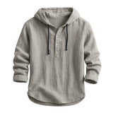 Adam – Chemise en lin avec capuche