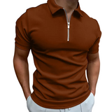 Gregorio - polo moderne avec zip à mi-hauteur