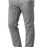 Pantalon homme – Coupe droite en coton avec élasthanne