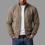 Corrado – blouson bombardier en suédine, coloris noir – vue 2