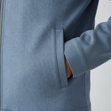 Veste en Suède Bleu Clair pour Hommes – Élégante et Universelle pour le Quotidien