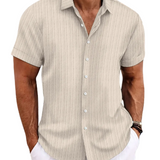 Chemise Casual à Manches Courtes