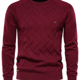 Walter | Pull pour homme à motif à carreaux V2