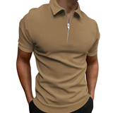 Gregorio - polo moderne avec zip à mi-hauteur