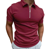 Gregorio - polo moderne avec zip à mi-hauteur