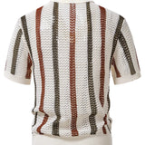 Polo en crochet avec décolleté en V