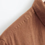 Chemise en Coton à Manches Courtes Décontractée