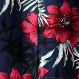 Chemise à Manches Courtes en Coton à Fleurs pour Hommes