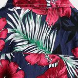 Chemise à Manches Courtes en Coton à Fleurs pour Hommes