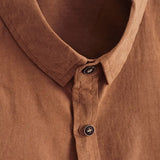 Chemise en Coton à Manches Courtes Décontractée