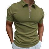 Gregorio - polo moderne avec zip à mi-hauteur