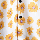 Chemise Hawaïenne Jaune pour Homme à Manches Courtes