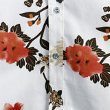 Chemise Homme à Motif Floral à Manches Courtes