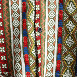Chemise Retro en Coton à Manches Courtes Boho pour Hommes