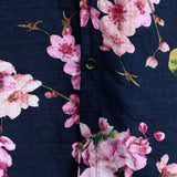 Chemise à Manches Courtes en Coton avec Motif Floral pour Hommes