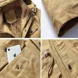 Victor | Veste de terrain camel à capuche