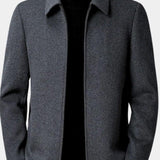 Guy | Veste zippée grise col chemise