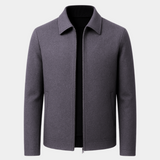 Guy | Veste zippée grise col chemise