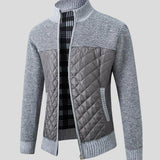 Pierre-Yves | Gilet zippé anthracite empiècements matelassés