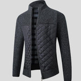 Pierre-Yves | Gilet zippé anthracite empiècements matelassés