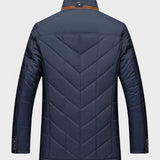 Hubert | Doudoune bleu marine col doublé