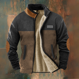Gérard | Veste polaire marron et noire bicolore