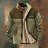 Gérard | Veste polaire marron et noire bicolore