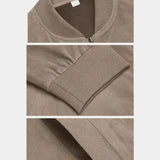 Denis | Blouson bombers effet daim taupe
