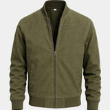 Denis | Blouson bombers effet daim taupe