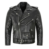 Nicolas | Perfecto noir effet cuir