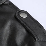 Nicolas | Perfecto noir effet cuir