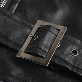 Nicolas | Perfecto noir effet cuir