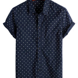 Chemise à Manches Courtes en Coton Style Décontracté pour Hommes