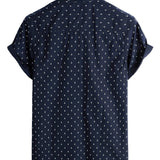 Chemise à Manches Courtes en Coton Style Décontracté pour Hommes