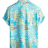 Chemise Hawaïenne pour Homme à Manches Courtes en Coton Boho