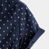 Chemise à Manches Courtes en Coton Style Décontracté pour Hommes