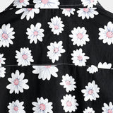 Chemise Noire à Manches Courtes en Coton Hawaii pour Hommes