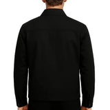 Veste en Twill Léger pour Hommes – Noire – Coupe Régulière