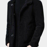 Lionel | Veste boutonnée en sherpa camel