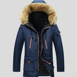 Paul | Parka d'hiver noire capuche fourrée