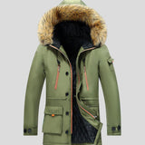 Paul | Parka d'hiver noire capuche fourrée